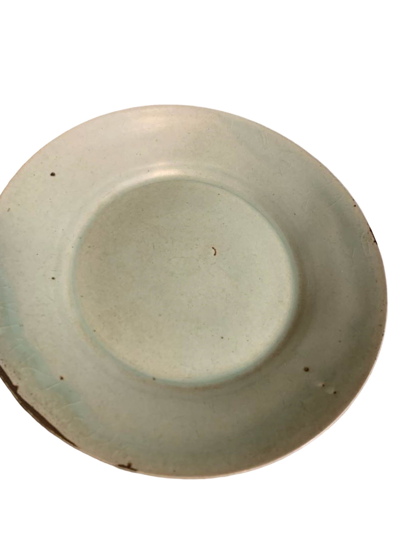 Ru?yao?style Celadon Folded?Rim Dish - 2