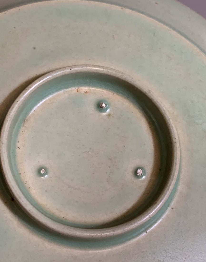 Ru?yao?style Celadon Folded?Rim Dish - 4