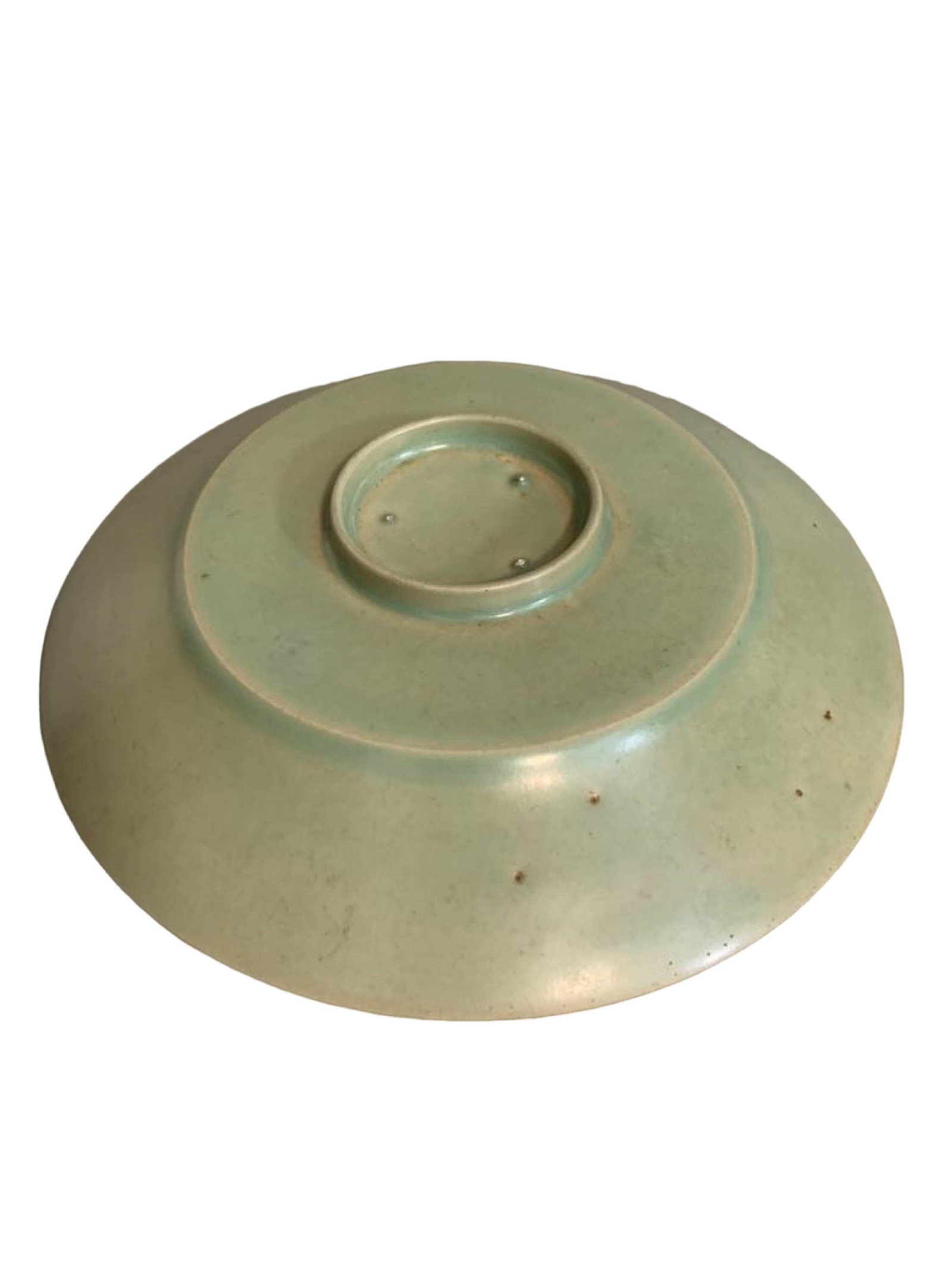 Ru?yao?style Celadon Folded?Rim Dish - 6