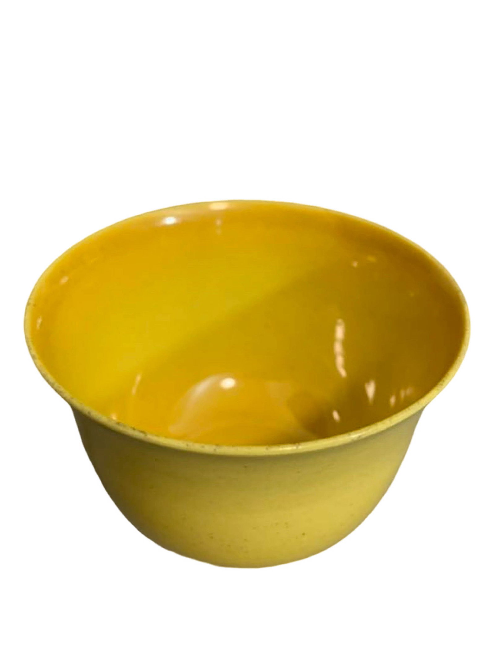 Yellow?Glazed Bell?Shaped Cup - 2