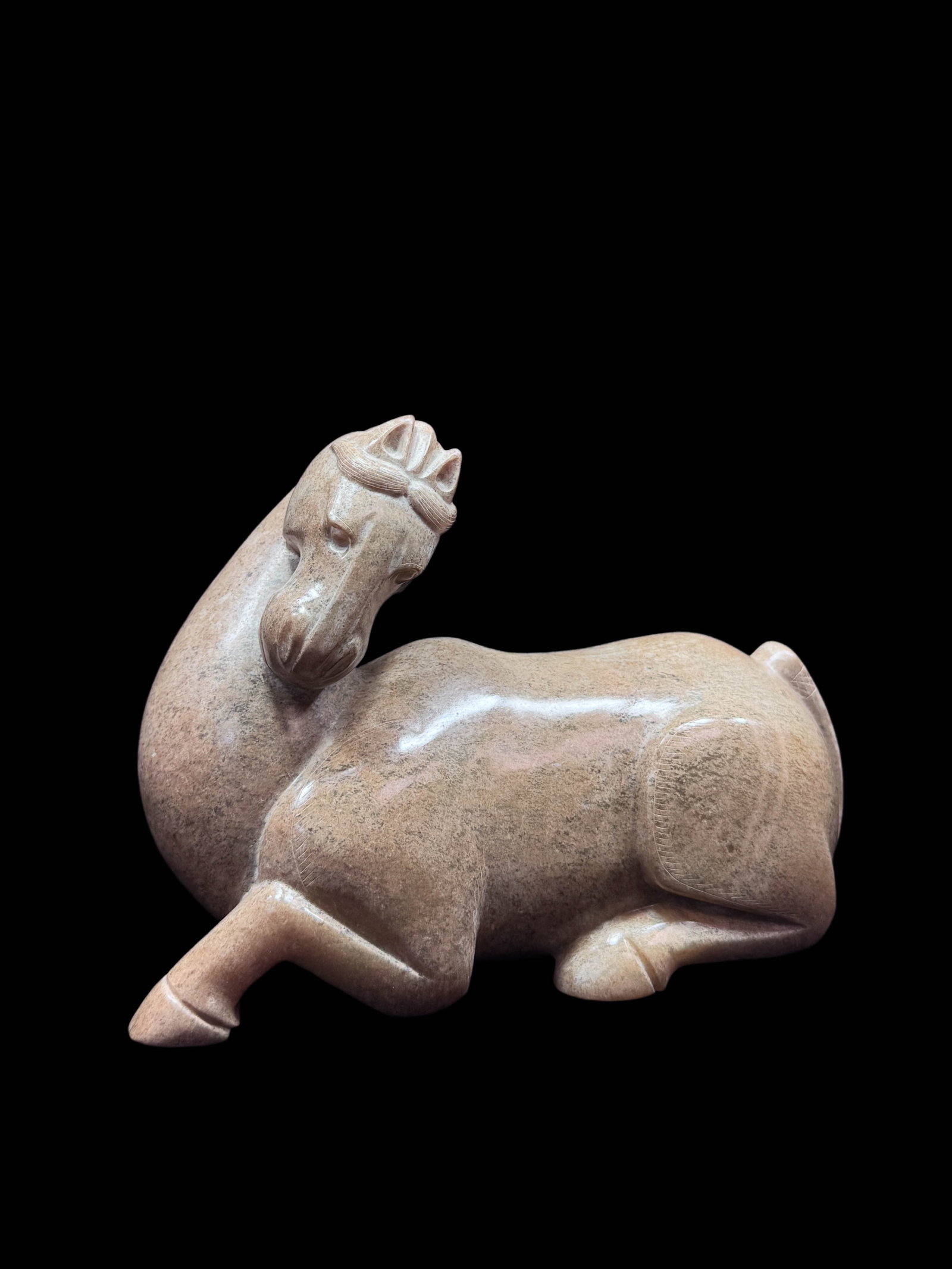 Recumbent Jade Horse - 4