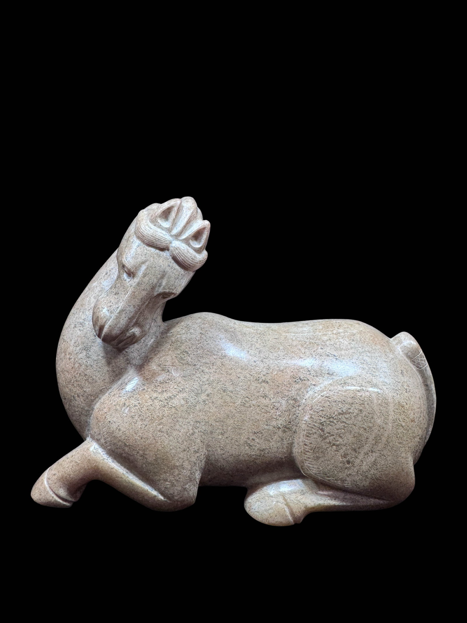 Recumbent Jade Horse - 8