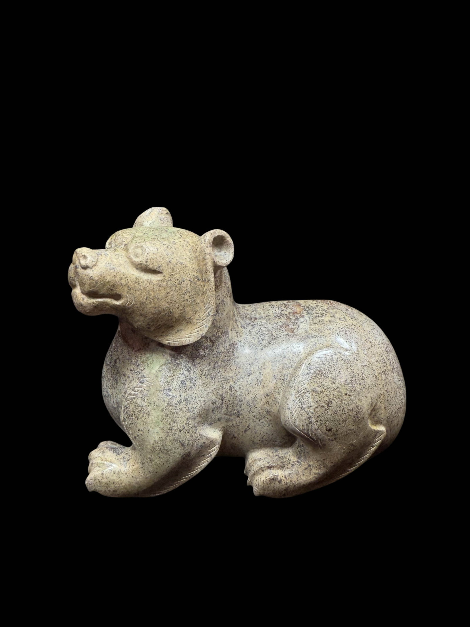 Recumbent Jade Bear - 2