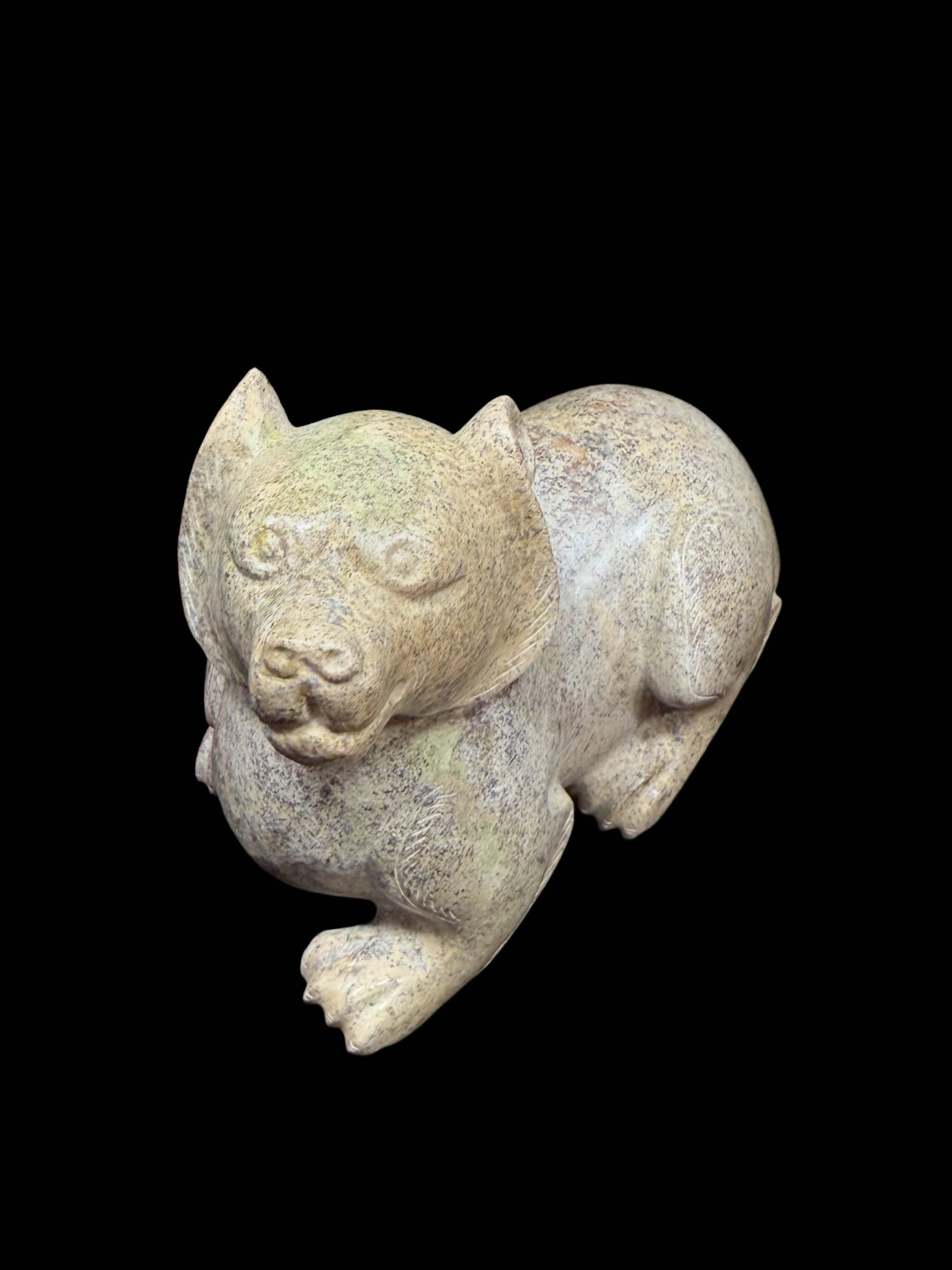 Recumbent Jade Bear - 4