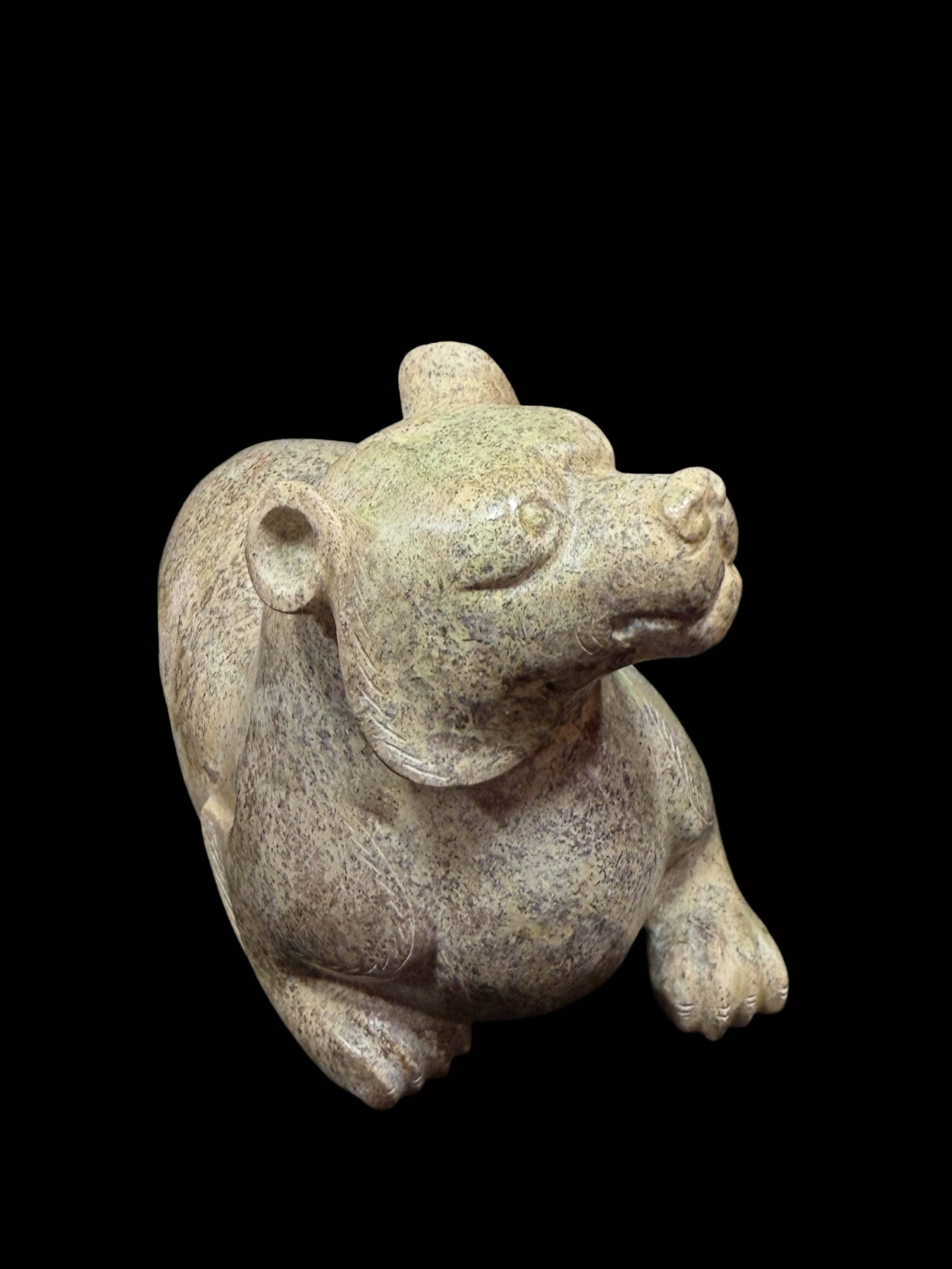 Recumbent Jade Bear - 5