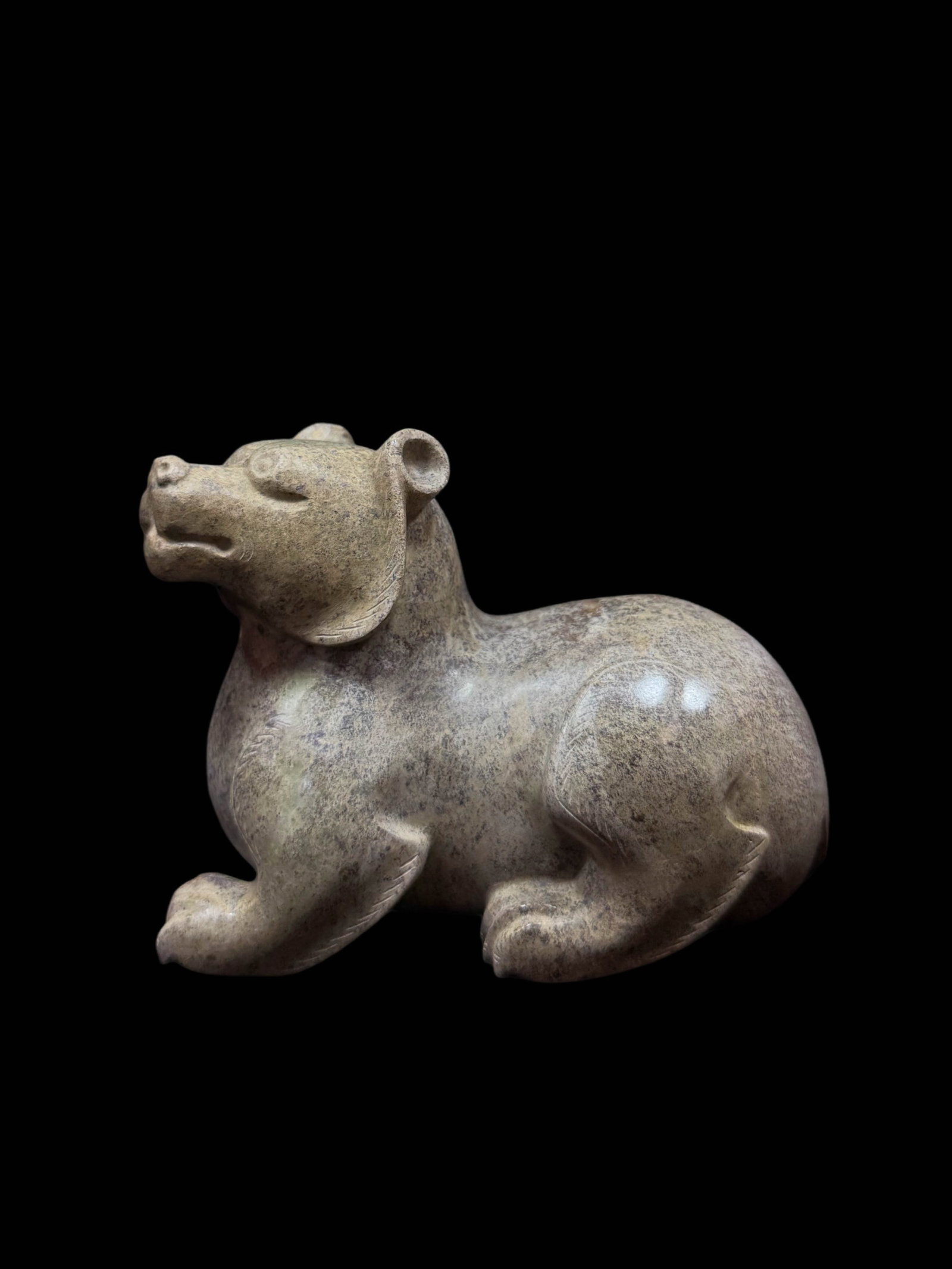Recumbent Jade Bear - 7