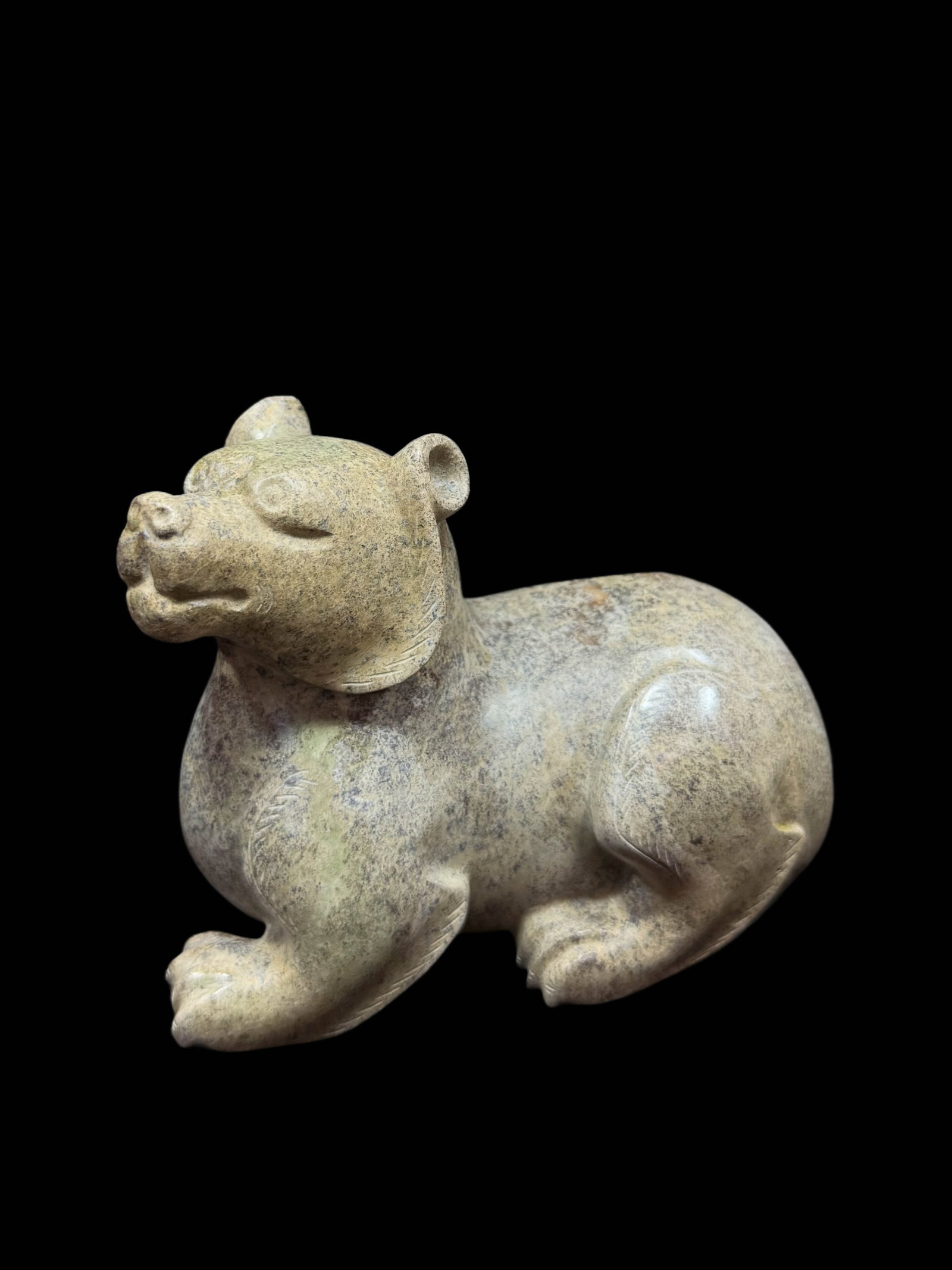Recumbent Jade Bear - 8