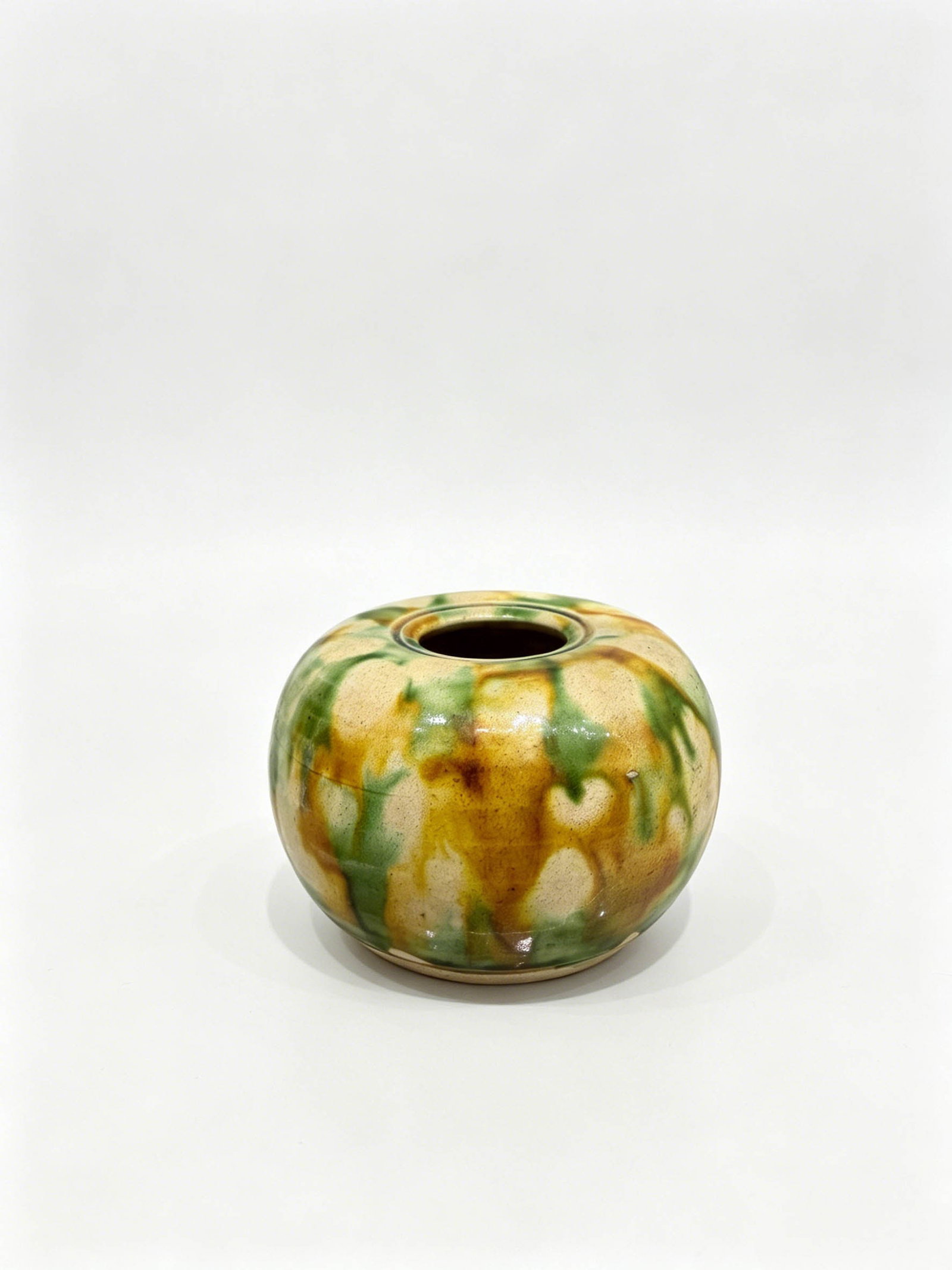 Tri-Color Water Pot, Tang Dynasty (1 of 4)