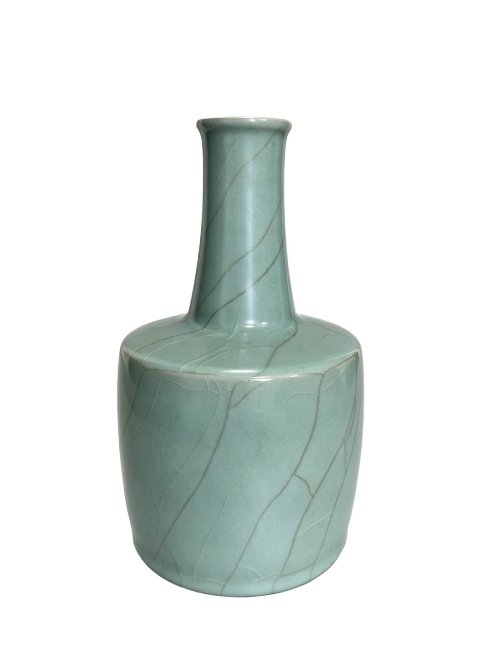 Celadon Crackle?Glaze Mallet?Shaped Vase (1 of 9)