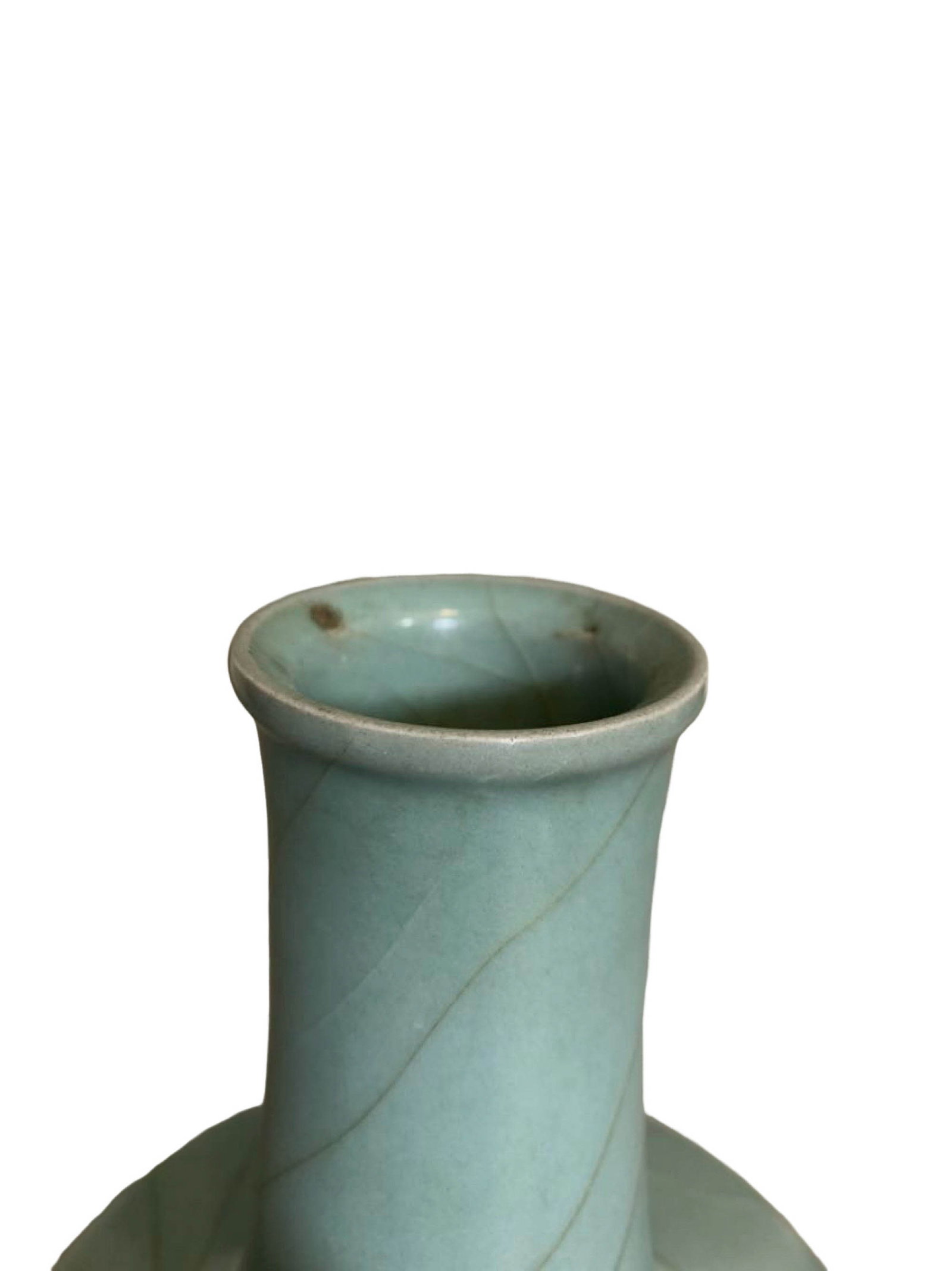 Celadon Crackle?Glaze Mallet?Shaped Vase - 4