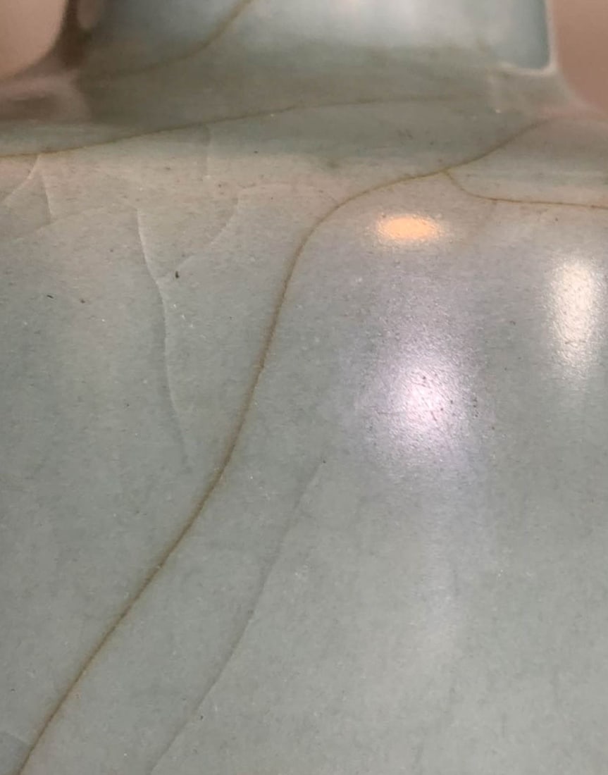 Celadon Crackle?Glaze Mallet?Shaped Vase - 5