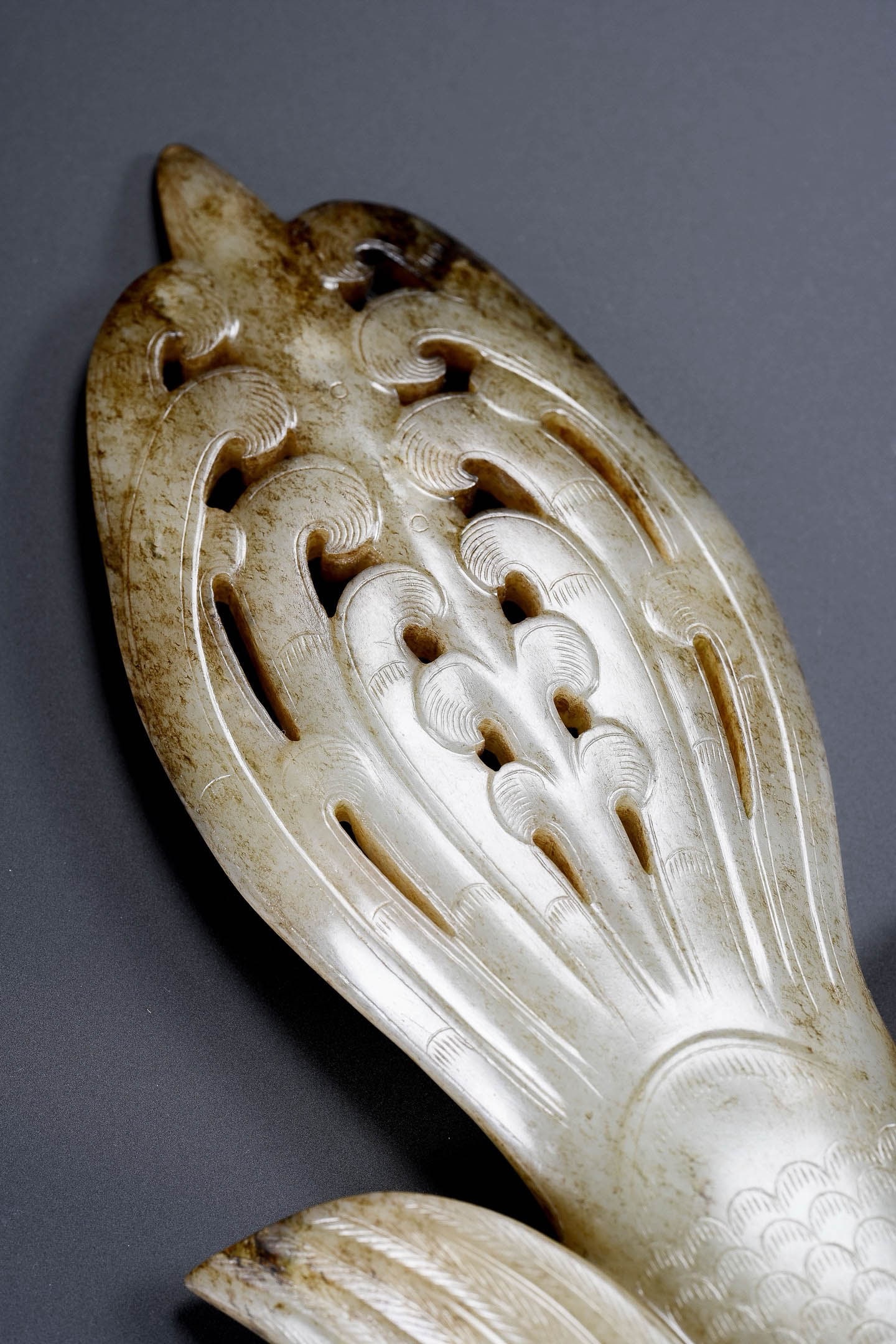 White?Jade Large Phoenix Ornament - 11