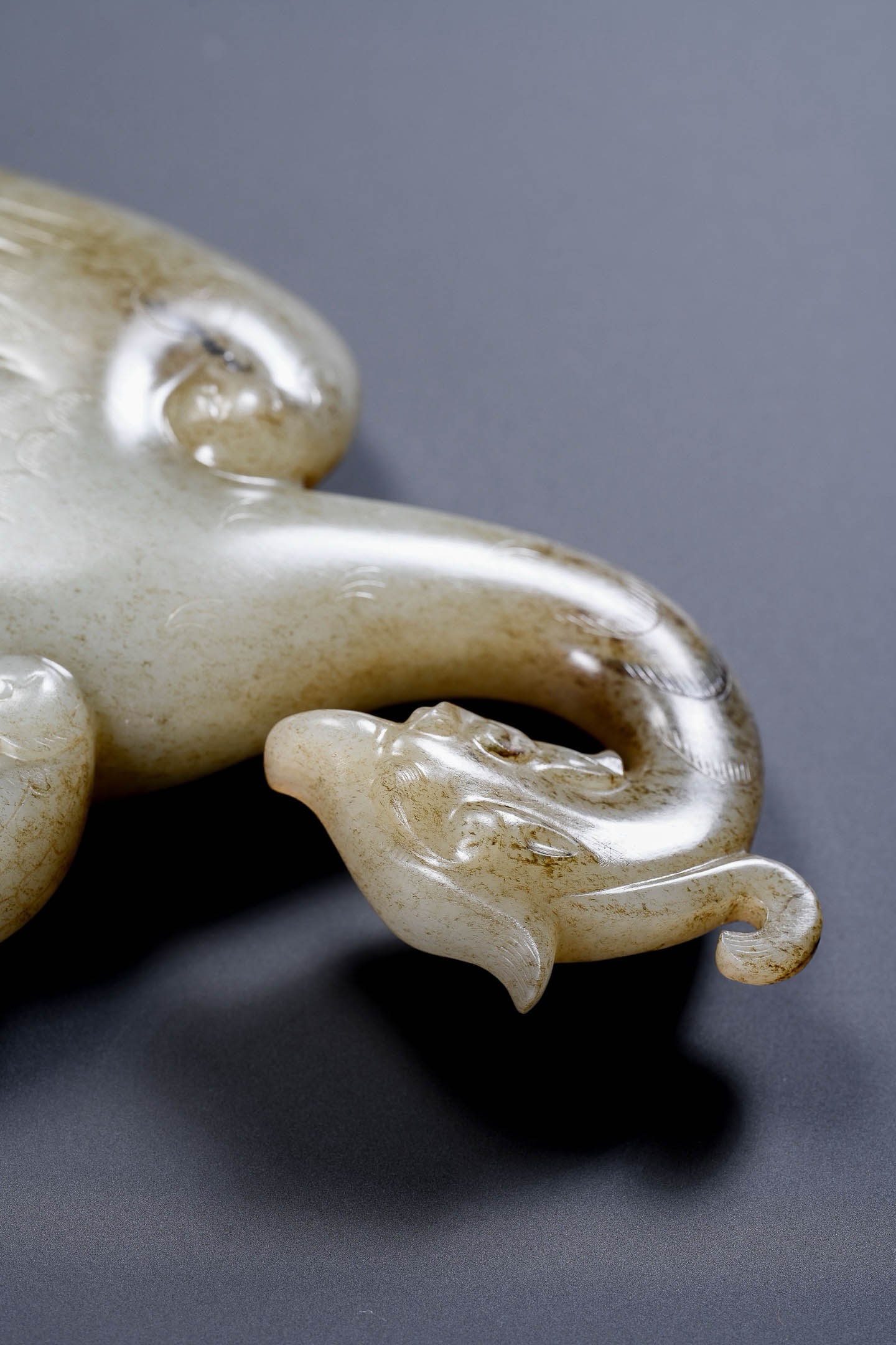 White?Jade Large Phoenix Ornament - 13