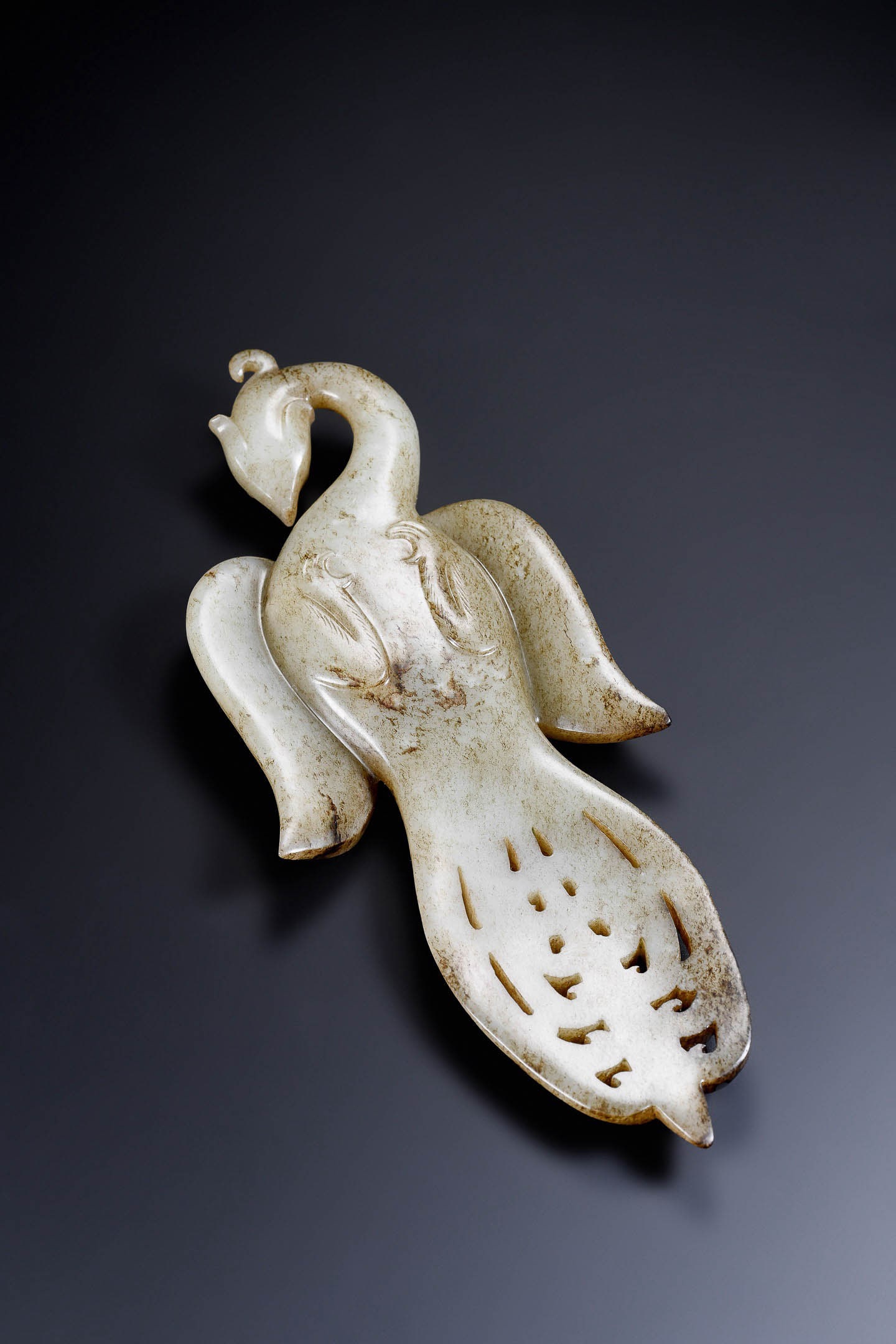 White?Jade Large Phoenix Ornament - 4