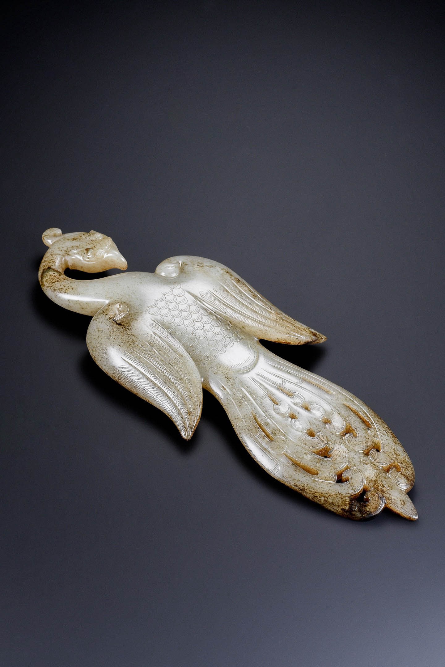 White?Jade Large Phoenix Ornament - 6