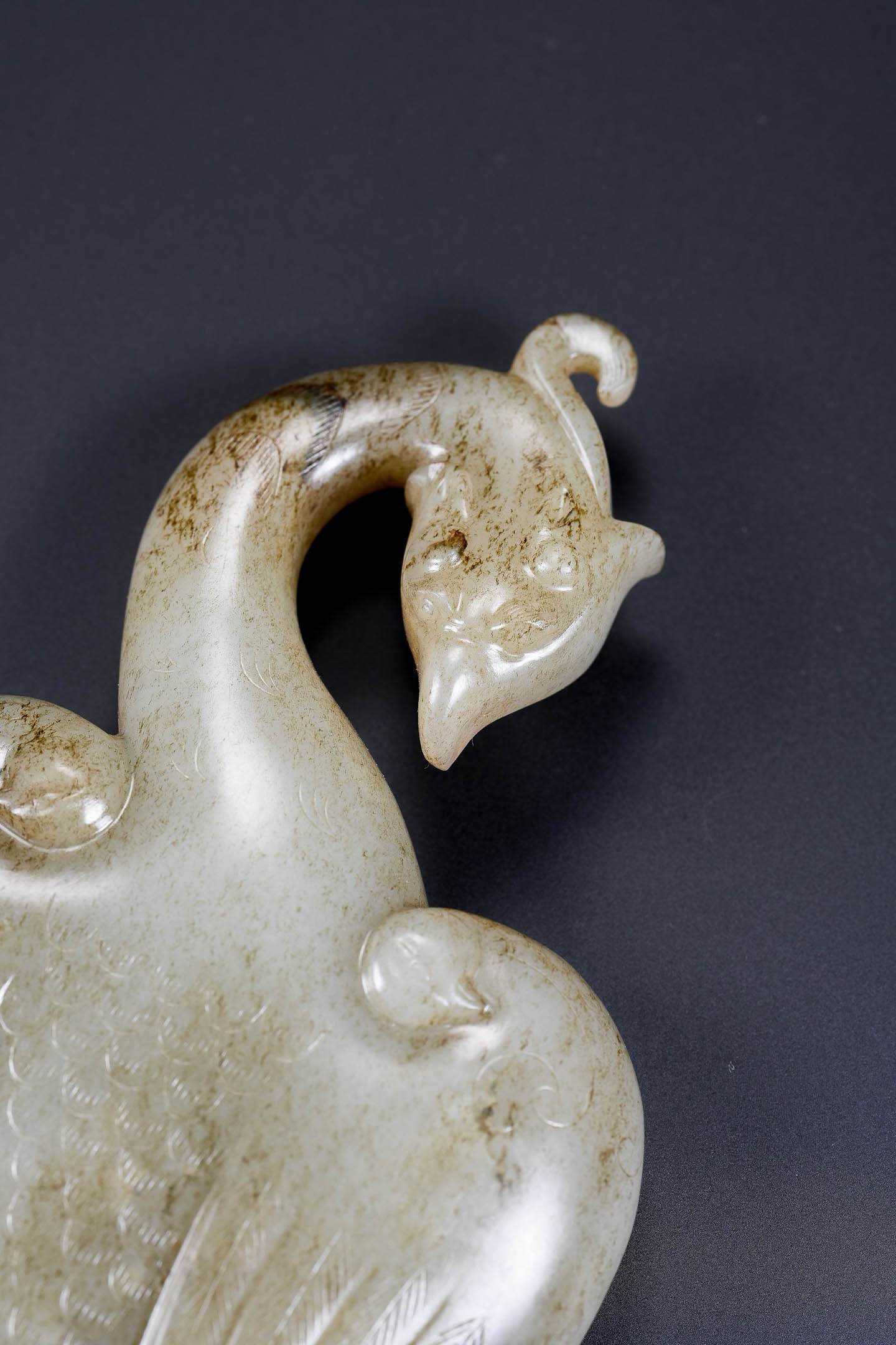 White?Jade Large Phoenix Ornament - 8