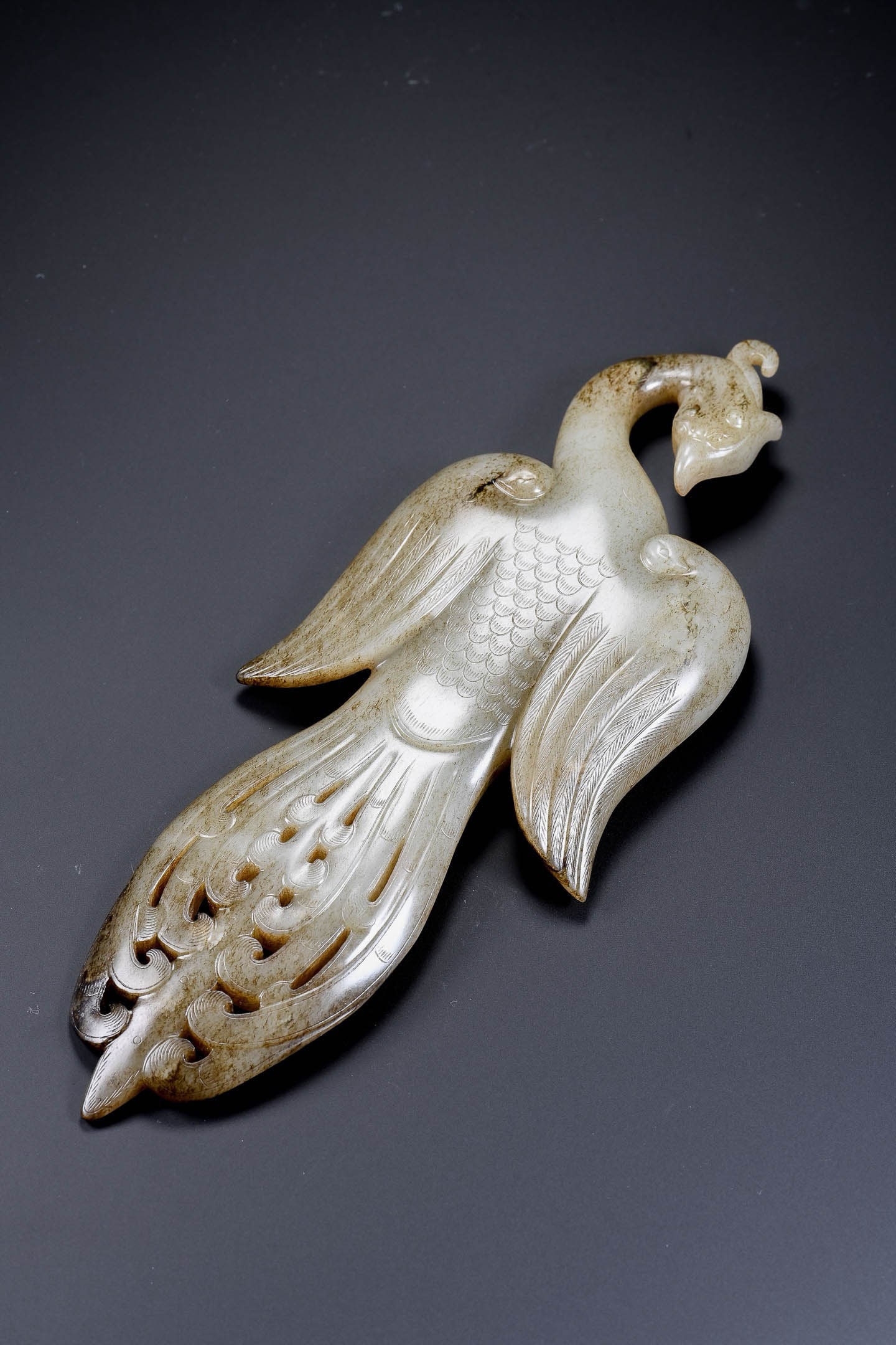 White?Jade Large Phoenix Ornament - 9
