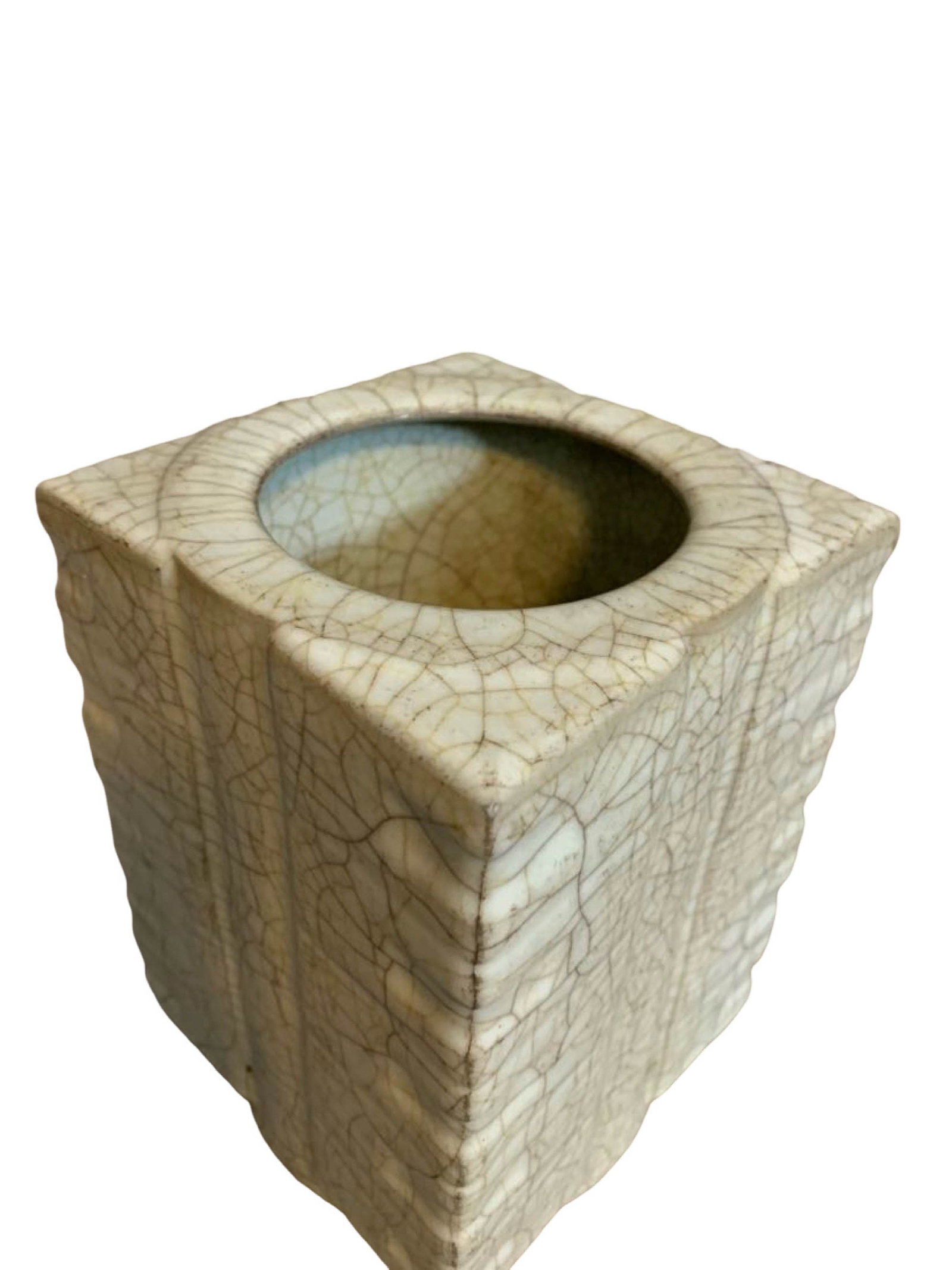 Ge?Glazed Cong?Style Vase - 2