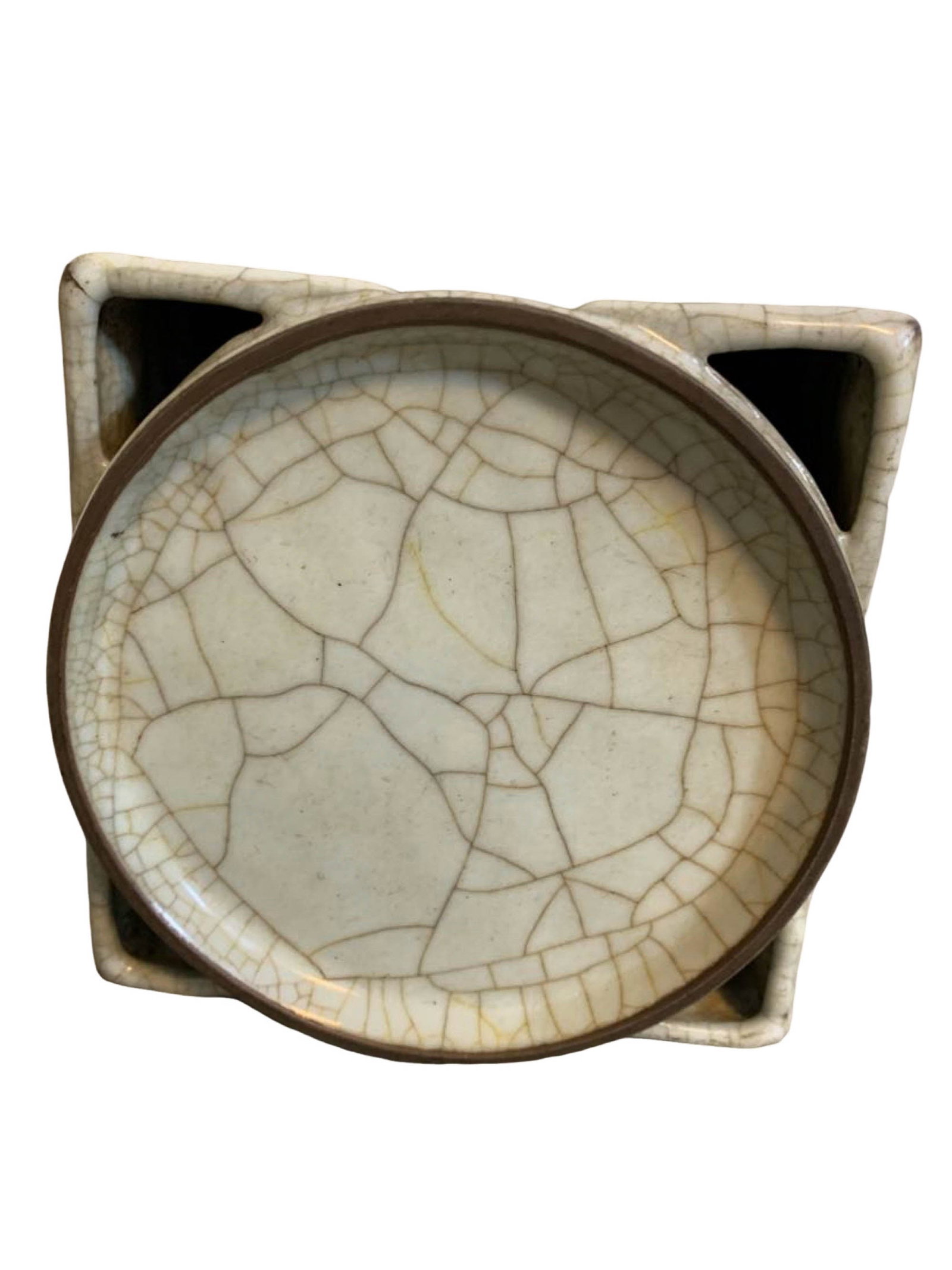 Ge?Glazed Cong?Style Vase - 4