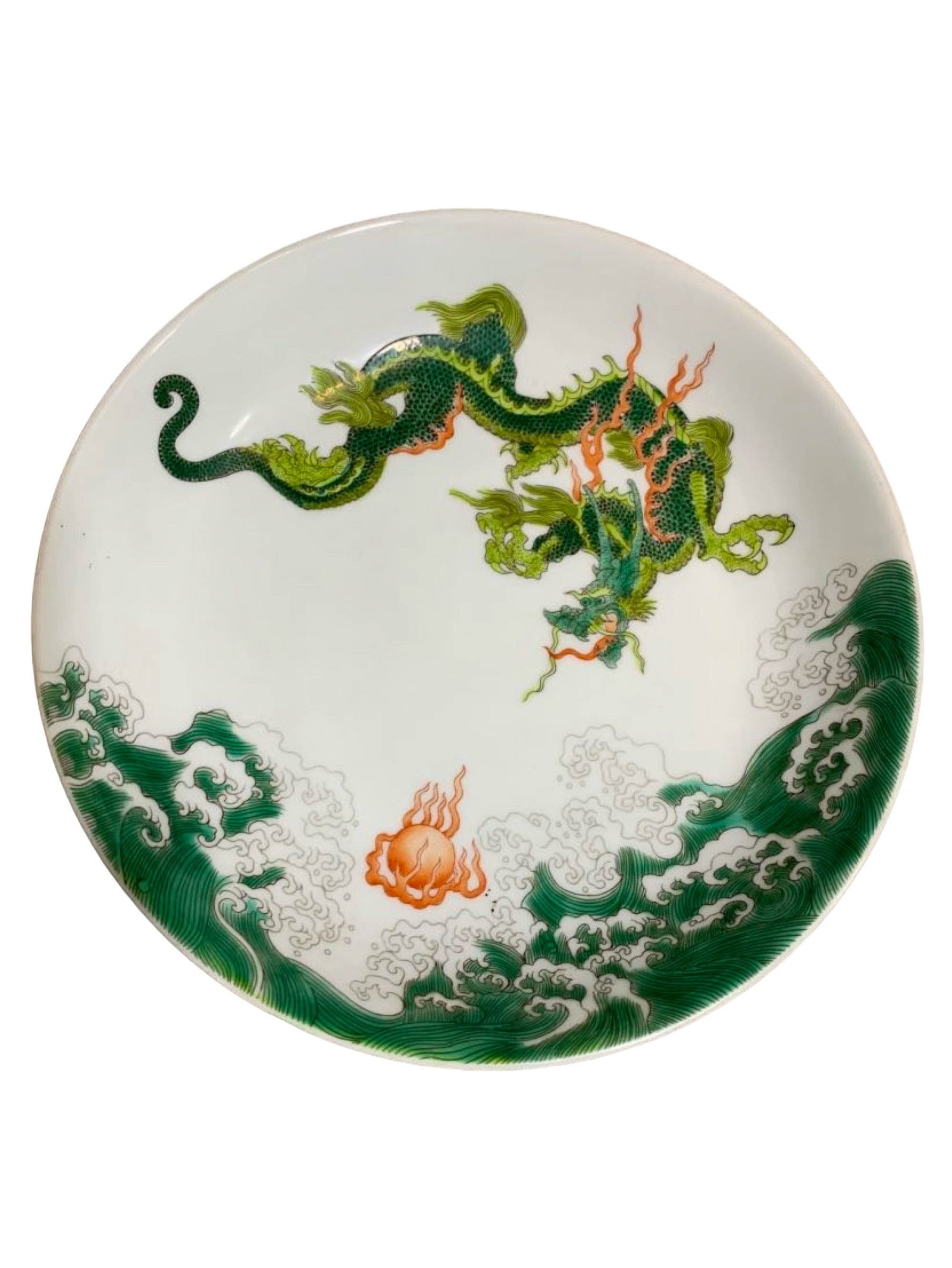 Wucai Dragon?Pattern Dish, Yongzheng Mark (1 of 15)