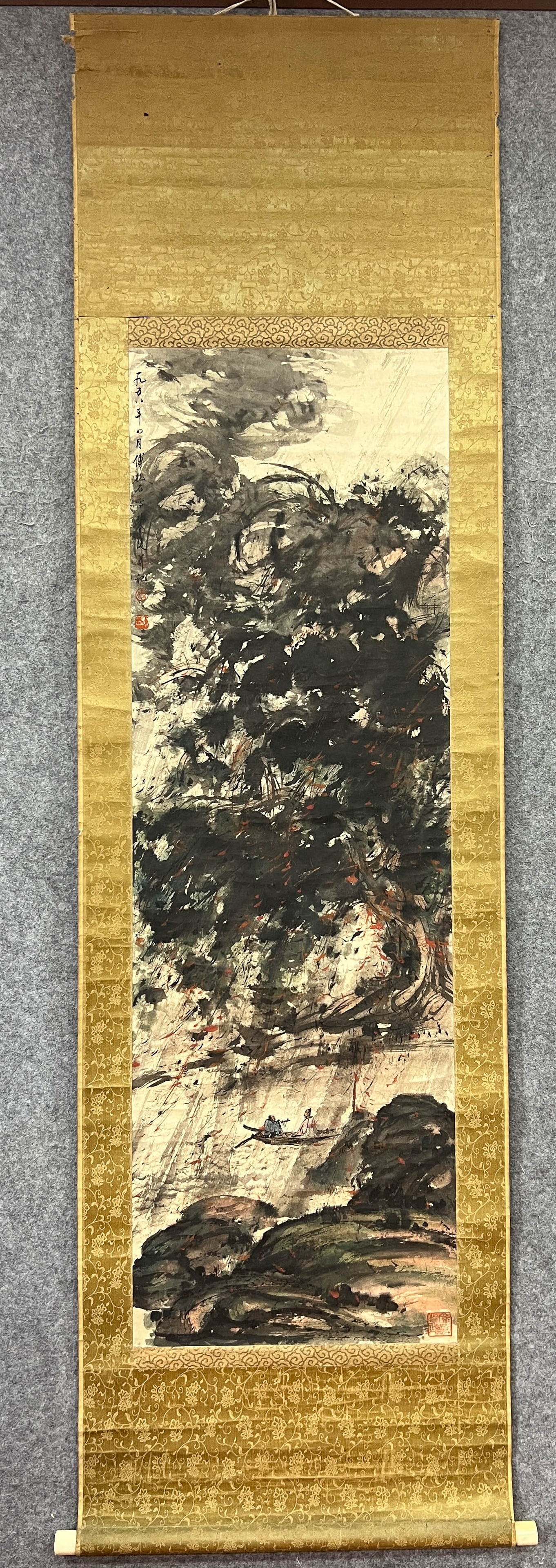 Fu Baoshi, Boating, hanging scroll on paper - 2