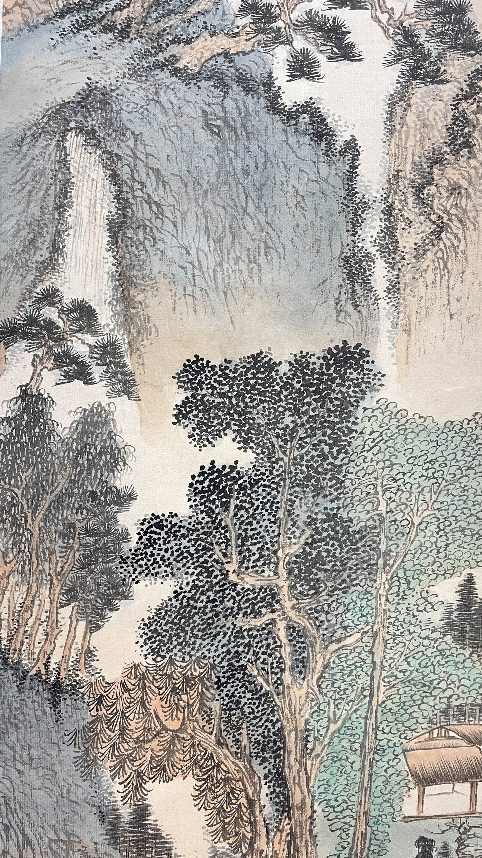 Pu Ru: Landscape, Hanging Scroll on Paper - 3