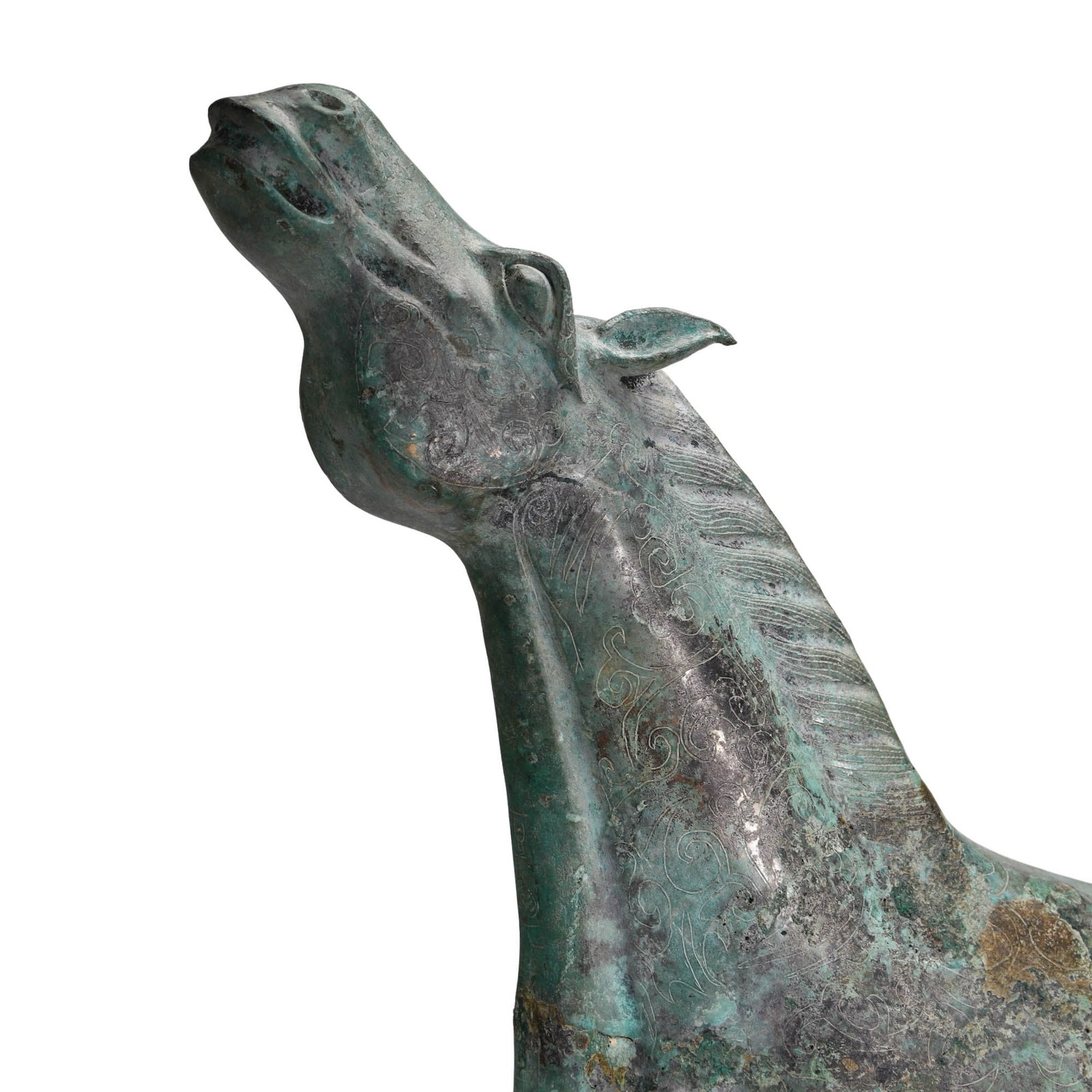 Bronze Neighing?Horse - 2