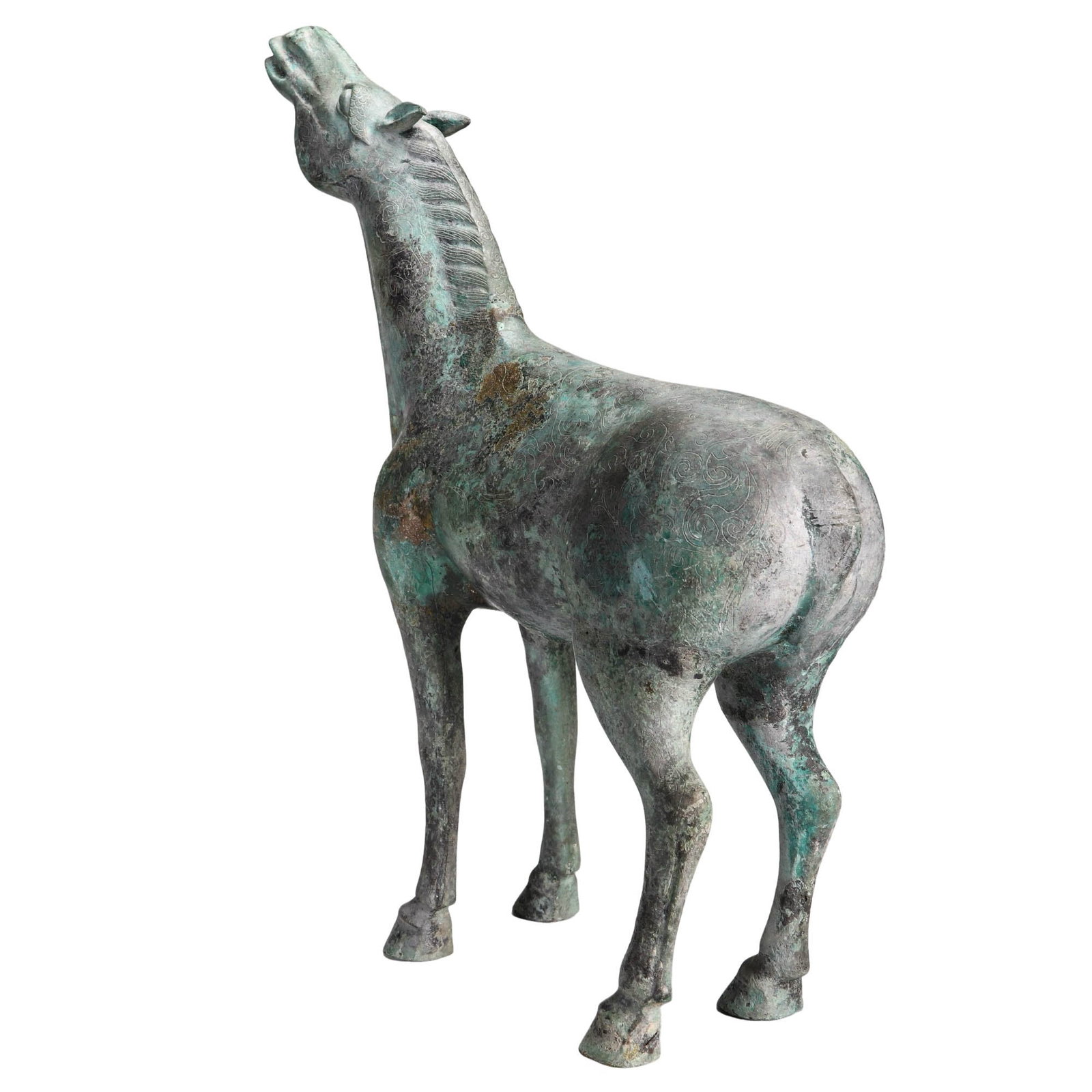 Bronze Neighing?Horse - 5