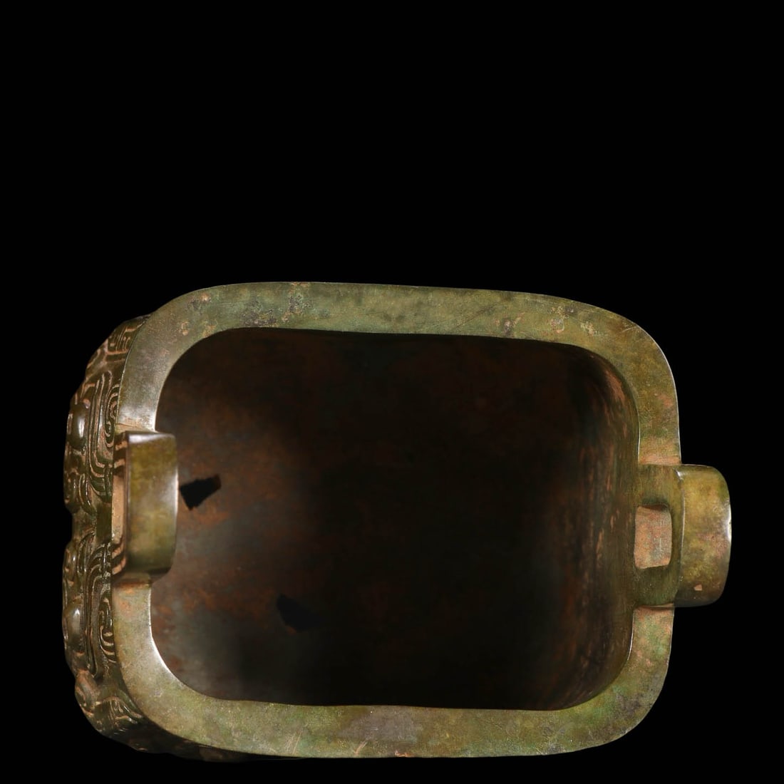 Bronze Rectangular Ding with Taotie?Mask Decoration - 8