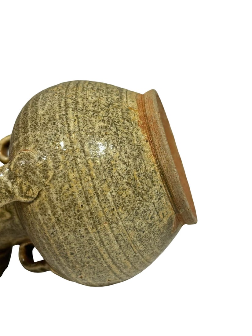 Celadon Dish?Mouthed Ewer with Two Loops - 11