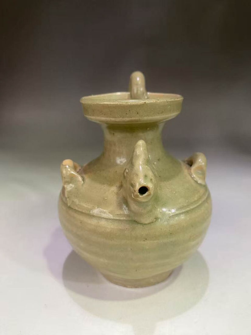 Celadon Chicken?Head Ewer - 3