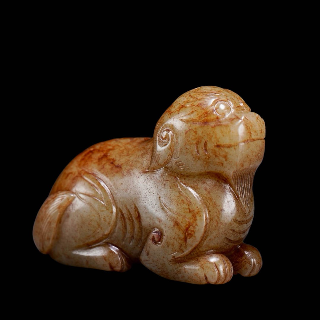 Hetian Jade Mythical?Beast Handpiece - 2