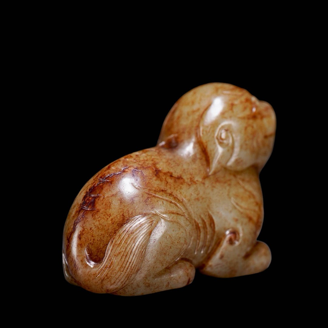 Hetian Jade Mythical?Beast Handpiece - 3