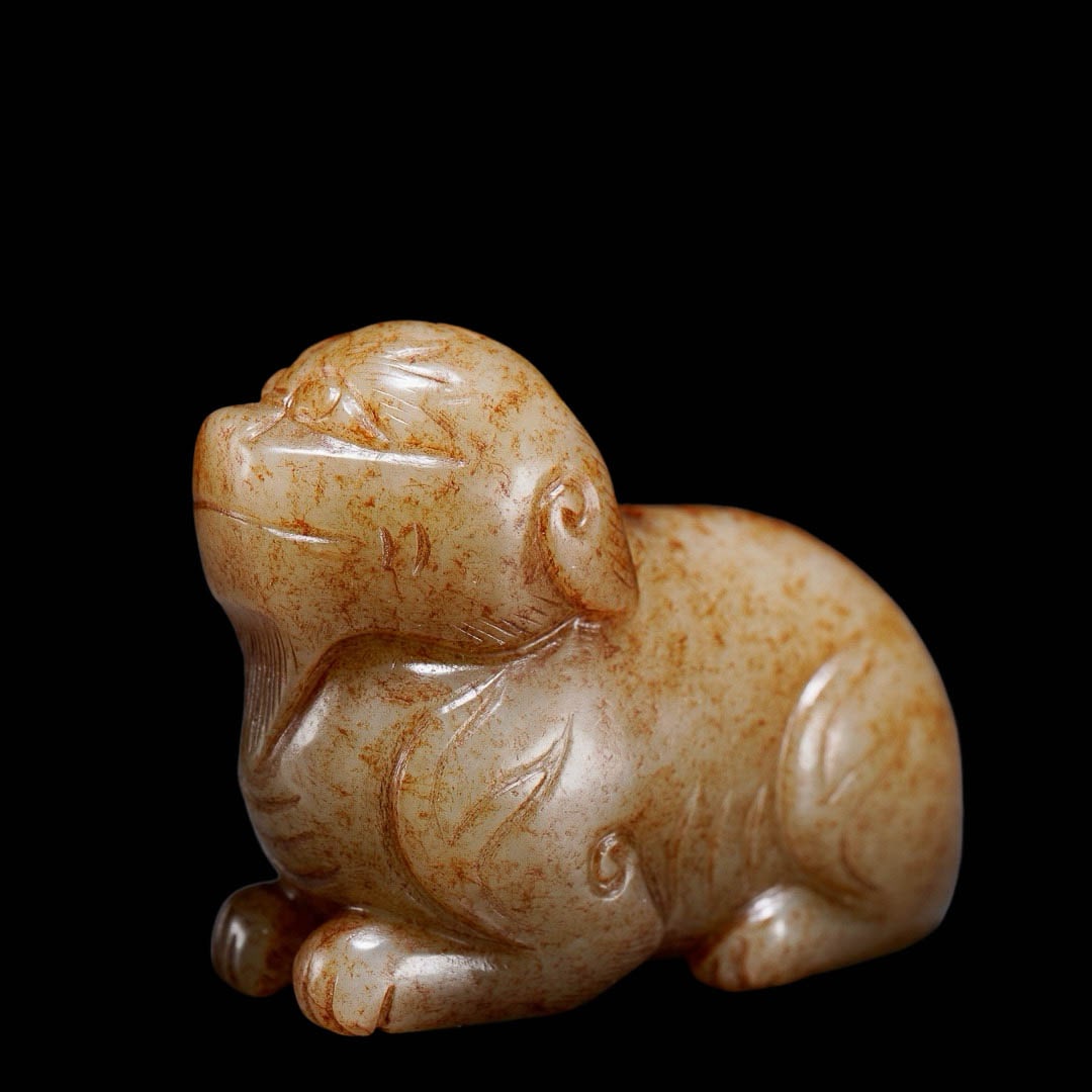 Hetian Jade Mythical?Beast Handpiece - 5