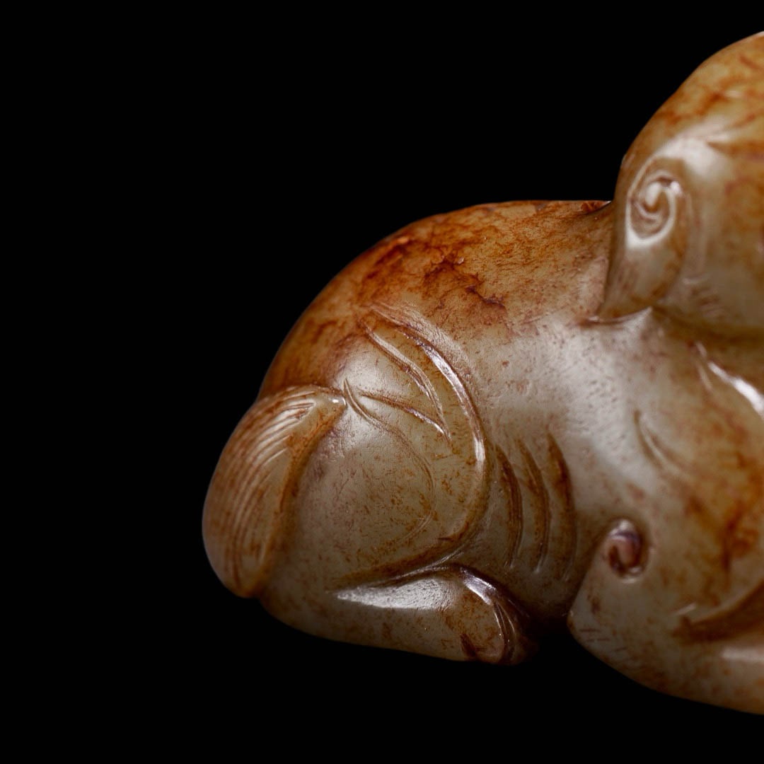 Hetian Jade Mythical?Beast Handpiece - 8