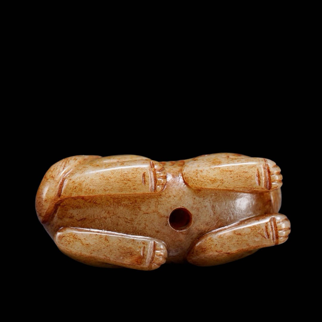 Hetian Jade Mythical?Beast Handpiece - 9