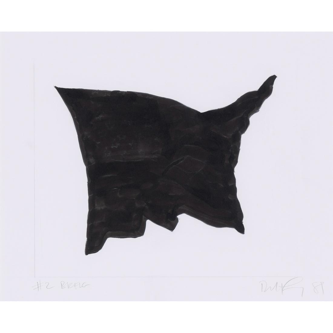 Robert Longo (born in 1953): Robert Longo (born in 1953) Black Flag #2, 1981 1981 Black ink and graphite on paper Drawing/Collage or other Work on Paper 31,5 x 39 cm Signed and dated lower right titled lower left Provenance: - Li