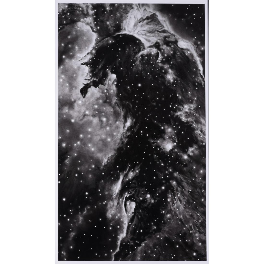Robert Longo (born 1953): Robert Longo (born 1953) Horsehead Nebula 2014 Print Pigment printed in colour on photo paper (F) : 152 x 89.4 cm, (C) : 156.4 x 93.5 cm Signed, dated "2014" and numbered 10/25