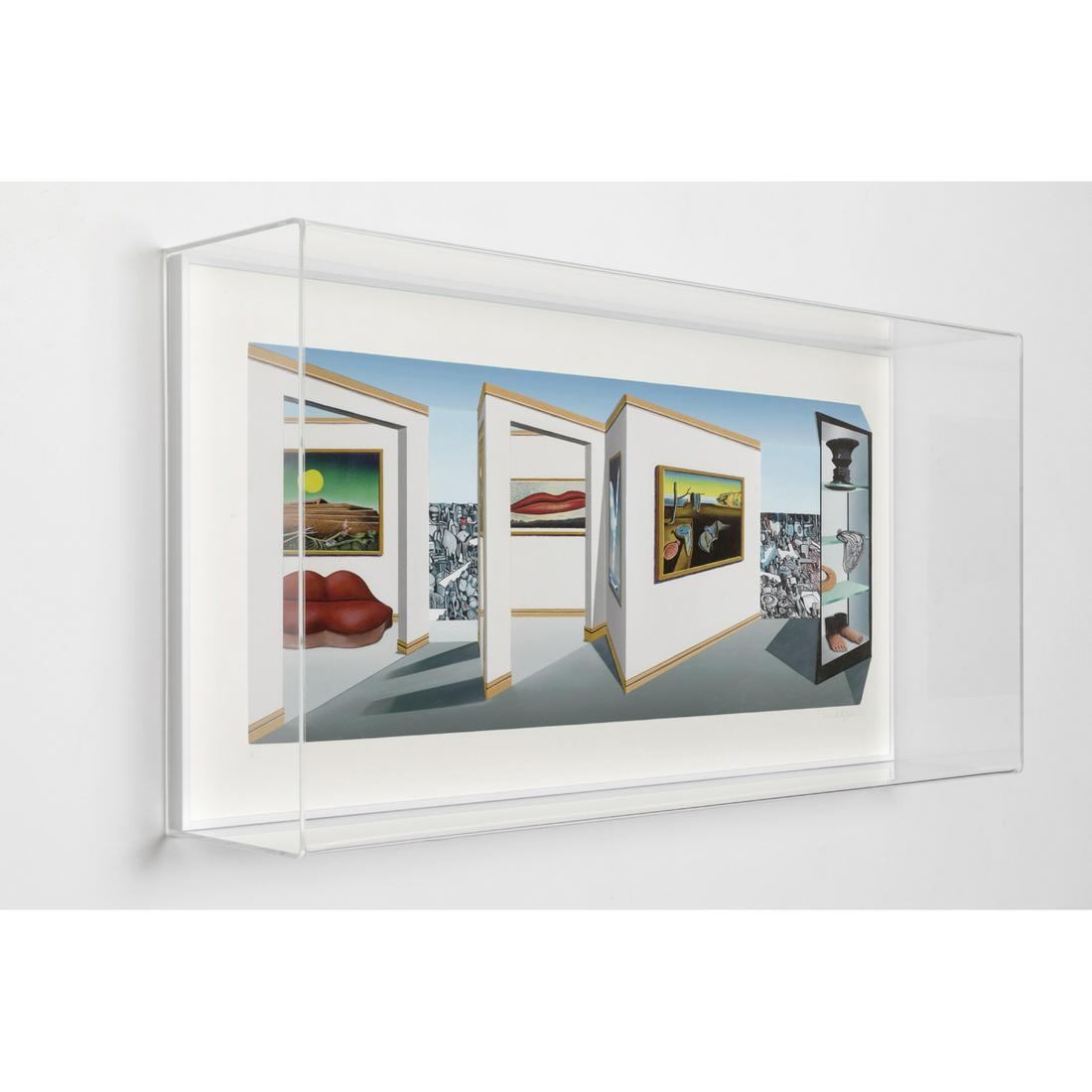 Patrick Hughes (born 1939): Patrick Hughes (born 1939) Surreal 2018 Print Three-dimensional digital printing, hand-printed by the artist, in a Plexiglass frame (D) : 46 x 90 x 18.5 cm Signed and numbered 35/50
