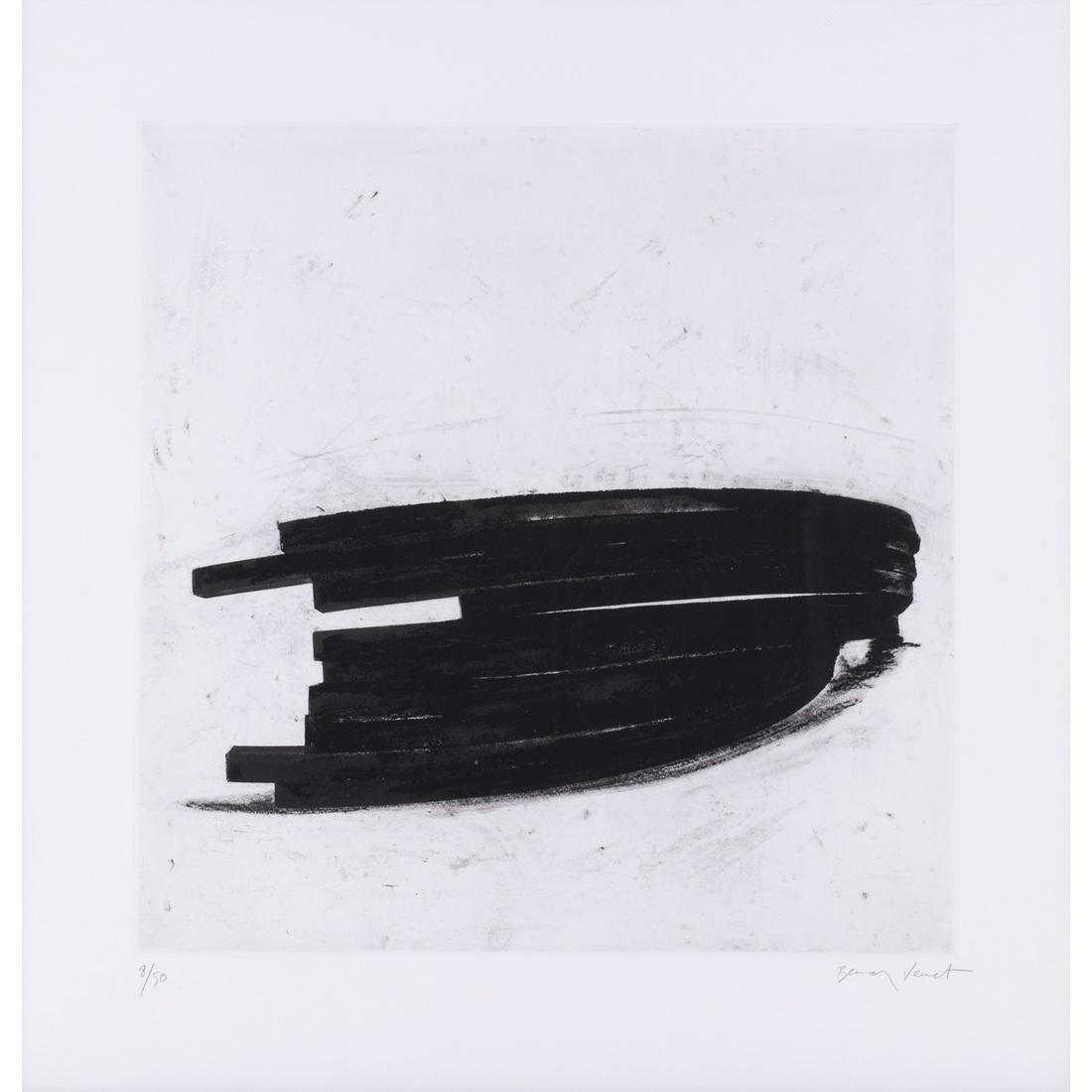 Bernar Venet (born in 1941): Bernar Venet (born in 1941) Collapse: Arc III 2013 Print Etching in black on wove paper, all margins (F) : 102 x 98 cm, (C) : 106.5 x 103.5 cm Signed and numbered 8/50