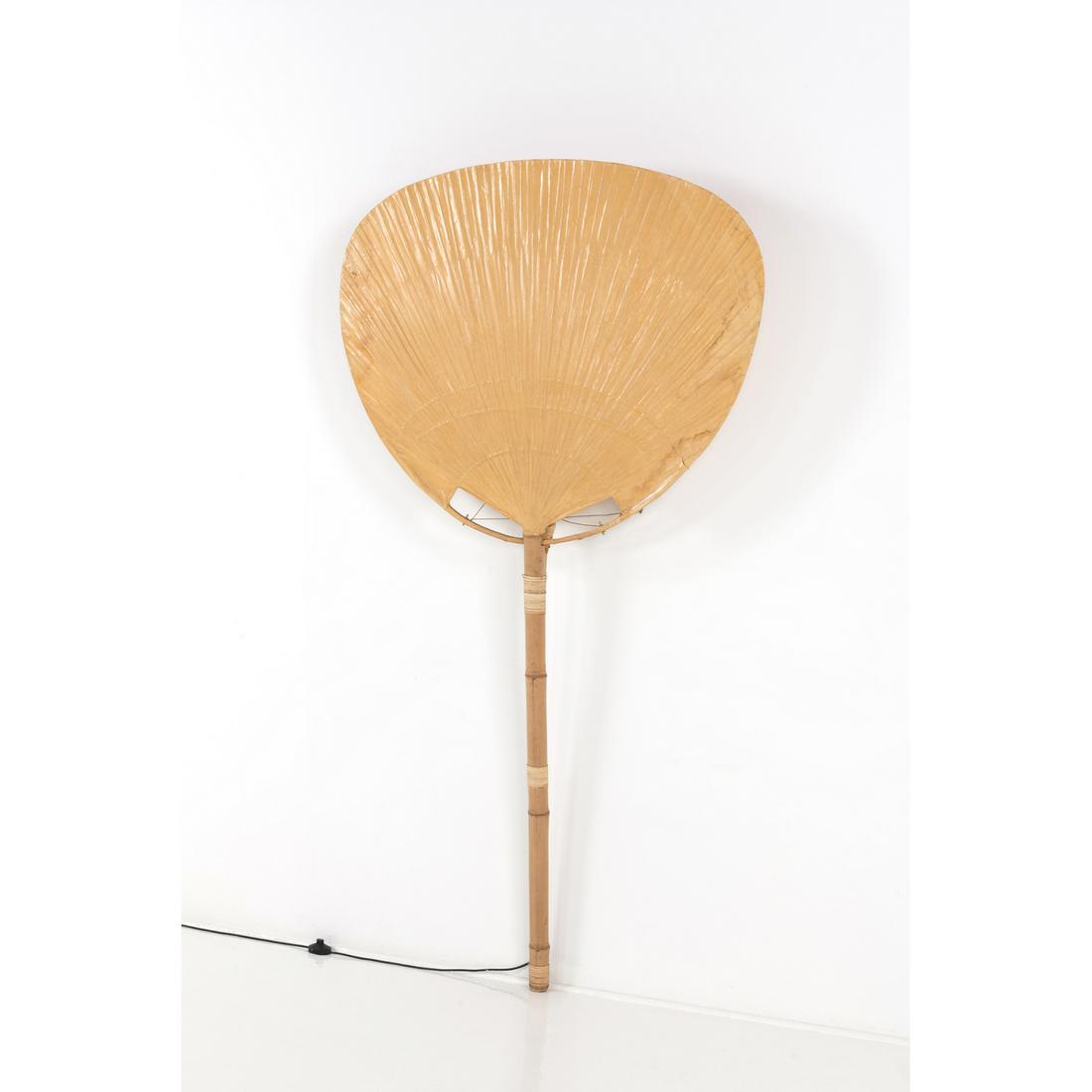 Ingo Maurer (born in 1932) Uchiwa Sconce Bamboo and: Ingo Maurer (born in 1932) Uchiwa Sconce Bamboo and rice paper Edited by Design M Creation date: 1973 H215×L116×P12cm Bibliography: "La lumiere" Ingo Maurer, "Atteindre la lune", Vitra Desig