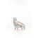 Gio Ponti (1891-1979) Armchair Ash wood and fabric