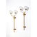Azucena (XX) Pair of sconces Brass and glass Creation
