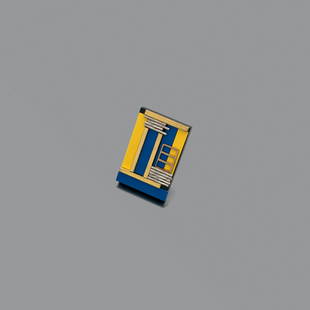 Antonio Cagianelli (born 1968) Egypt collection Ring in: Antonio Cagianelli (born 1968) Egypt collection Ring in black resin and inlay colored plexiglass with gold metal elements Unique piece Monogrammed 2019 Dimensions: 5 x 4.6 cm - Size: Adjustable