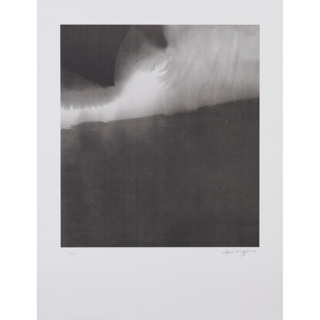 Gao Xingjian (born 1940) Untitled - 2008 Lithograph in: Gao Xingjian (born 1940) Untitled - 2008 Lithograph in black on Guarro paper, full margins Signed and numbered 27/75 (S): 65,1 x 50 cm