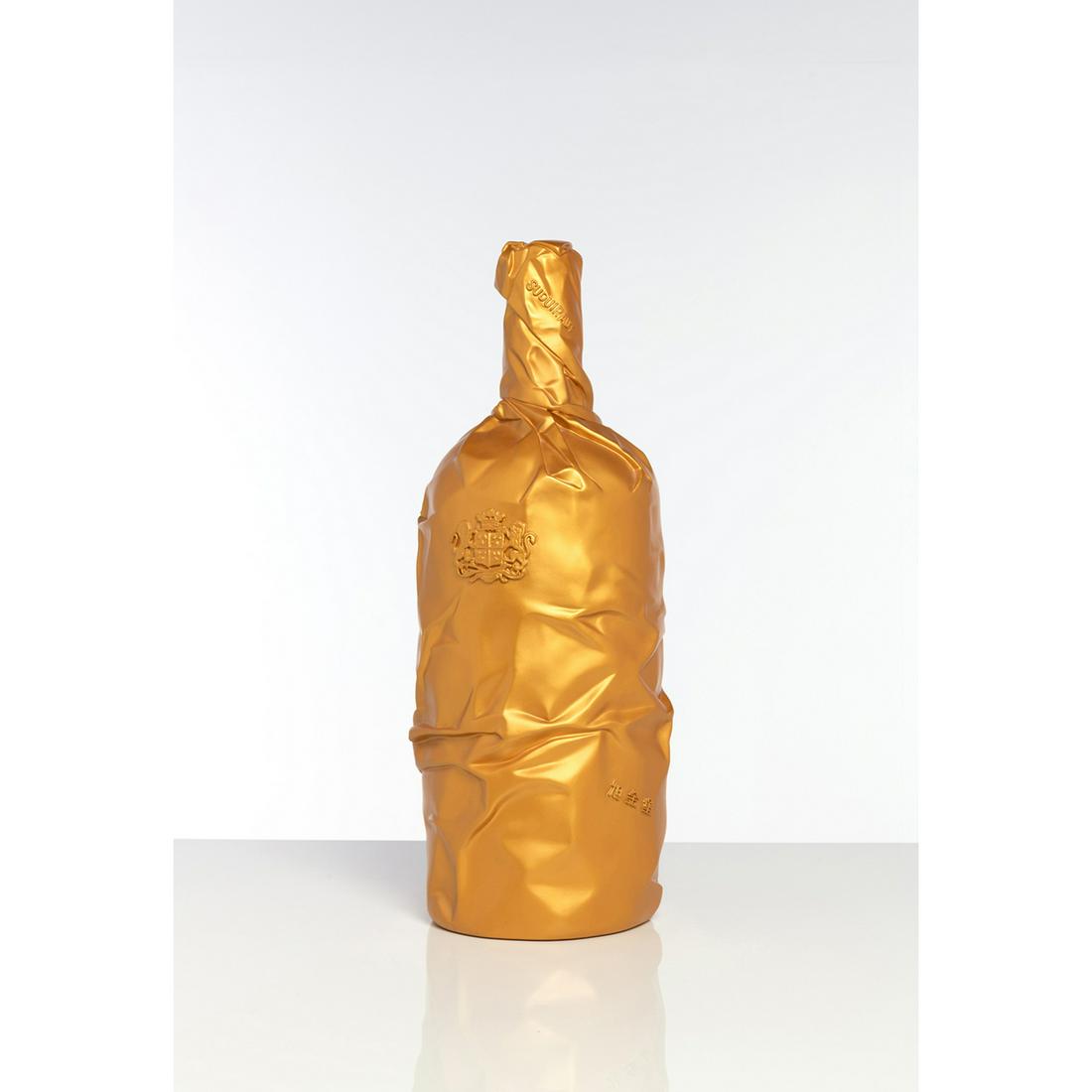 Jiao Xingtao (born 1970) The Golden Wine - 2013 Moulded: Jiao Xingtao (born 1970) The Golden Wine - 2013 Moulded resin sculpture in gold color Signed and numbered 32/69 Work created for the Chateau Suduiraut (D): 67 x 22 x 22 cm