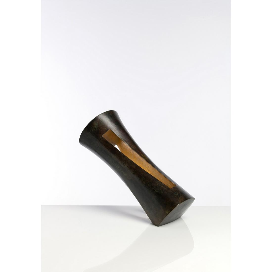 ƒ Hervé Wahlen ( b. 1957) La voie - unique piece: ƒ Hervé Wahlen ( b. 1957) La voie - unique piece Hammered copper and gold leaf Signed 'Wahlen' and dated '2010' sur la base Creation date: 2010 Bibliography: M. Giraud, 'Hervé Wahlen - En Equilibre