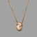 Yellow gold 18k (750‰) necklace holding an oval