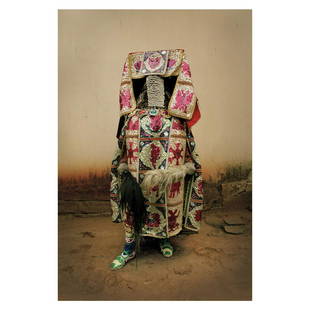 Léonce Raphael Agbodjelou (born 1965, Benin): Léonce Raphael Agbodjelou (born 1965, Benin) Untitled (Egungun series), 2011 C-print From a set of 3 + 2 AP Edition 2/3 150 x 100 cm
