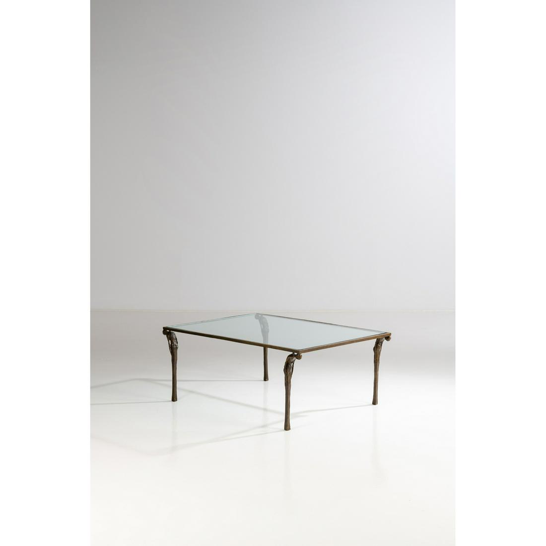 Ingrid Donat (born 1957) Femme aux colliers - N°: Ingrid Donat (born 1957) Femme aux colliers - N°1/8 Coffee table Bronze and glass Blanchet-Landowski foundry Signed, numbered and dated 'ID1/8 Landwoski Founder 1999' Creation date: 1999 H46×